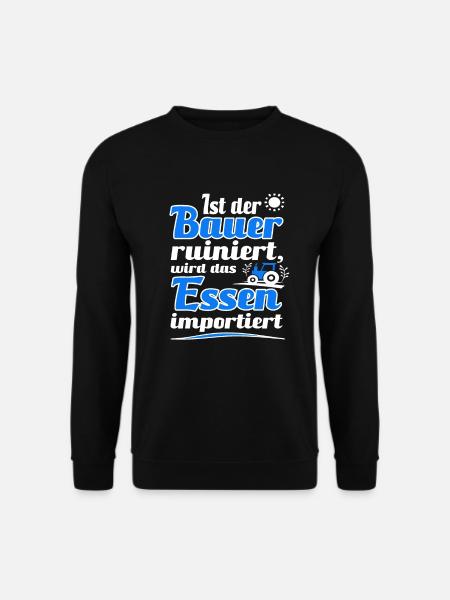 Landwirte Demonstration Agrar Bauern Demo Protest - Unisex Pullover - Schwarz