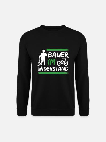 Bauern und Landwirte Demo Protest - Unisex Pullover - Schwarz