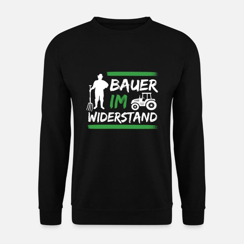 Bauern und Landwirte Demo Protest - Unisex Pullover - Schwarz