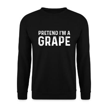 Faire semblant d’être un Costume assorti de T Shirt raisin - Sweat-shirt Unisexe - noir - Devant - Alina (178cm) & Michal (187cm)
