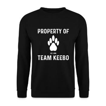 Team Keebo - Unisex Sweatshirt - black - Front - Alina (178cm) & Michal (187cm)