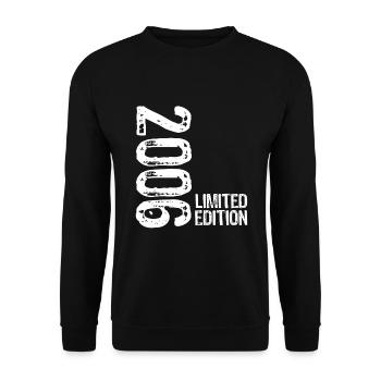 Limitierte Auflage 2006 Herren Junge 18 Jahre Vintage - Unisex Pullover - Schwarz - Vorne - Alina (178cm) & Michal (187cm)