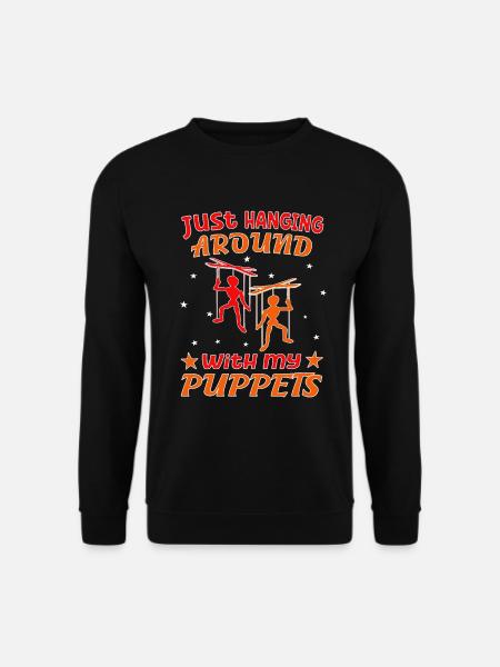 Puppeteers and marionettes for puppet shows - Unisex Sweatshirt - black