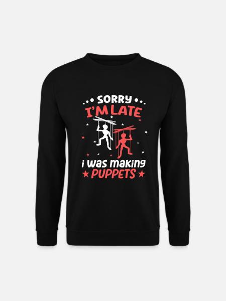 Puppenspieler für Puppenspiel und Marionetten - Unisex Pullover - Schwarz