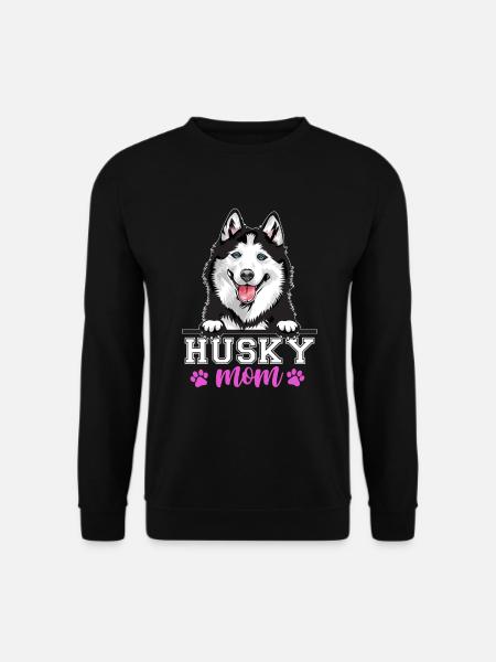 Husky Mom Dog Mama - Unisex Sweatshirt - black
