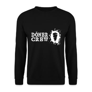 Döner Kebab Crew - Mitarbeiter - Unisex Pullover - Schwarz - Vorne - Alina (178cm) & Michal (187cm)