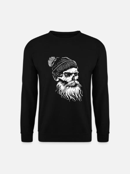 Crâne de bûcheron - Sweat-shirt Unisexe - noir