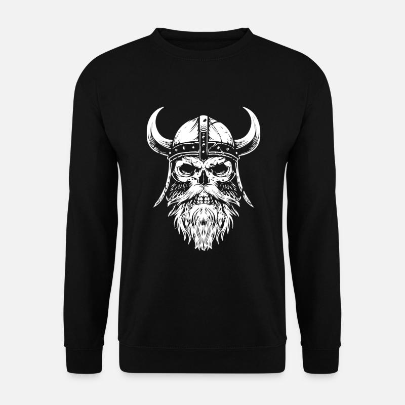Wikinger Totenkopf Odin - Unisex Pullover - Schwarz
