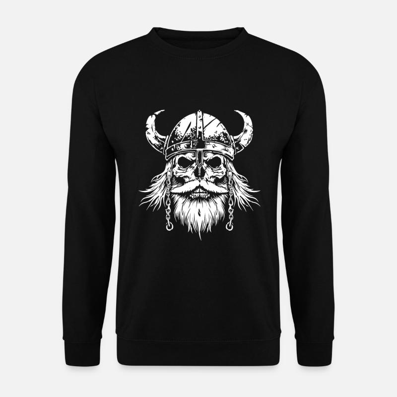 Viking Skull Valhalla - Unisex Sweatshirt - black