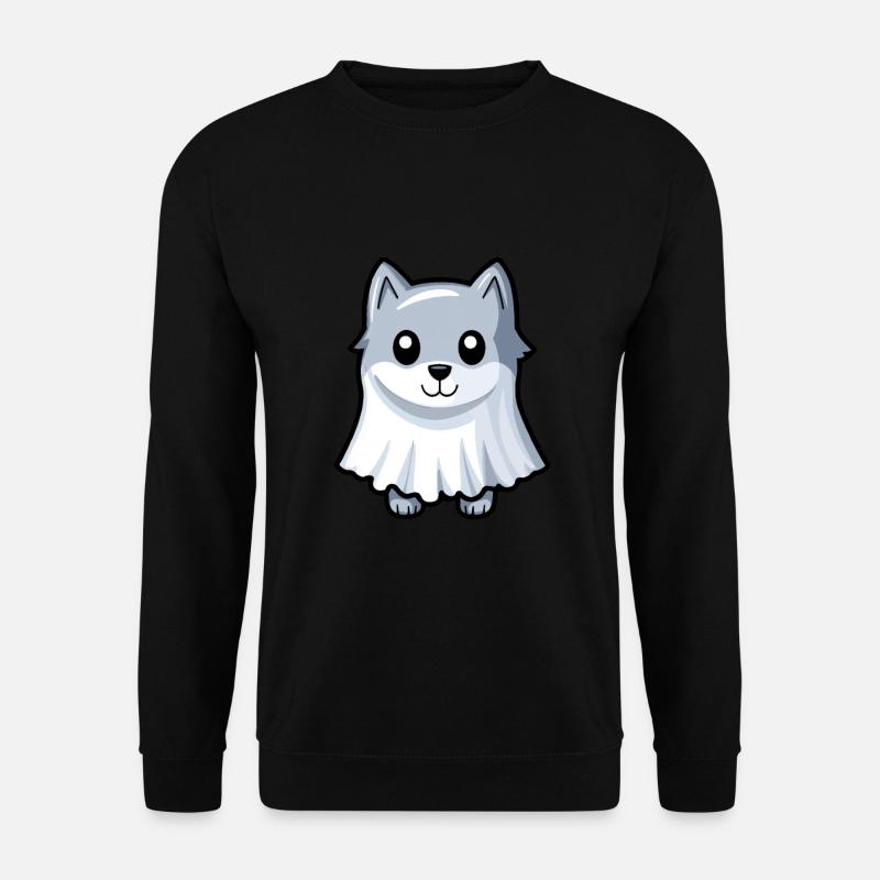 Wolf Halloween Comic Geist - Unisex Pullover - Schwarz