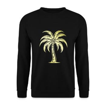 Paume Or - Sweat-shirt Unisexe - noir - Devant - Alina (178cm) & Michal (187cm)
