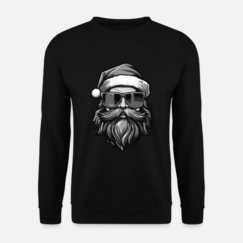 Weihnachtsmann Cool Weihnachten - Unisex Pullover - Schwarz