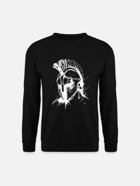 Spartan Helmet Gladiator - Unisex Sweatshirt - black