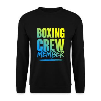 Boxing Crew - Unisex Sweatshirt - black - Front - Alina (178cm) & Michal (187cm)