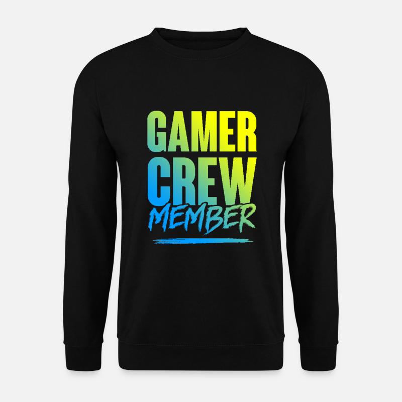 Gamer Crew - Unisex Pullover - Schwarz
