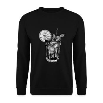 Limonade Getränk - Unisex Pullover - Schwarz - Vorne - Alina (178cm) & Michal (187cm)