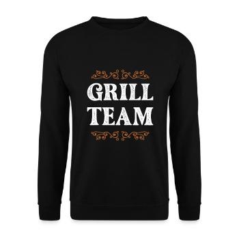 Grill Crew - Unisex Sweatshirt - black - Front - Alina (178cm) & Michal (187cm)