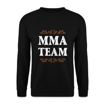 Mma Crew - Unisex Pullover - Schwarz - Vorne - Alina (178cm) & Michal (187cm)
