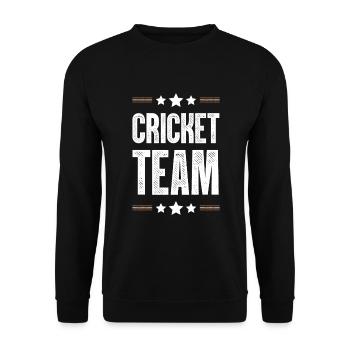 Équipe de cricket - Sweat-shirt Unisexe - noir - Devant - Alina (178cm) & Michal (187cm)