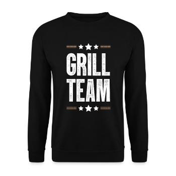 Grill Team - Unisex Pullover - Schwarz - Vorne - Alina (178cm) & Michal (187cm)