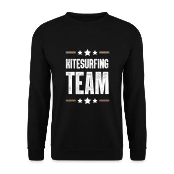 Équipe de kitesurf - Sweat-shirt Unisexe - noir - Devant - Alina (178cm) & Michal (187cm)