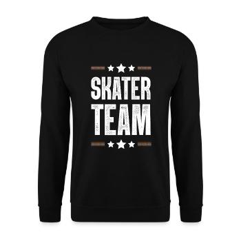 Équipe de patineurs - Sweat-shirt Unisexe - noir - Devant - Alina (178cm) & Michal (187cm)