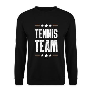 Tennis Team - Unisex Pullover - Schwarz - Vorne - Alina (178cm) & Michal (187cm)