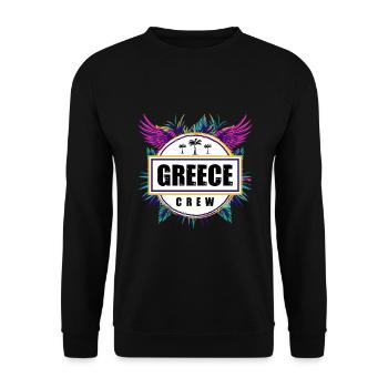 Grèce Équipage Tropical - Sweat-shirt Unisexe - noir - Devant - Alina (178cm) & Michal (187cm)