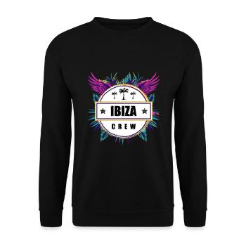 Ibiza Crew Tropical - Unisex Sweatshirt - black - Front - Alina (178cm) & Michal (187cm)
