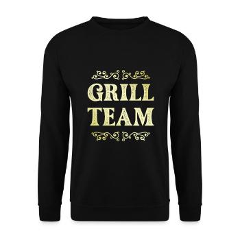 Grill Team - Unisex Pullover - Schwarz - Vorne - Alina (178cm) & Michal (187cm)