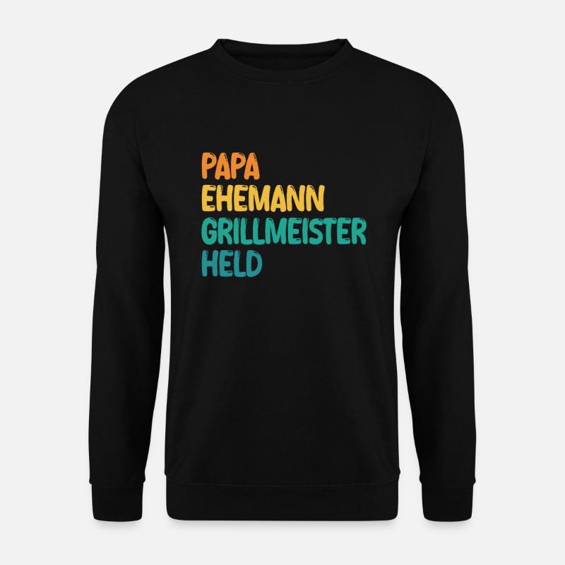 Papa Mari Grill Master Hero - Sweat-shirt Unisexe - noir