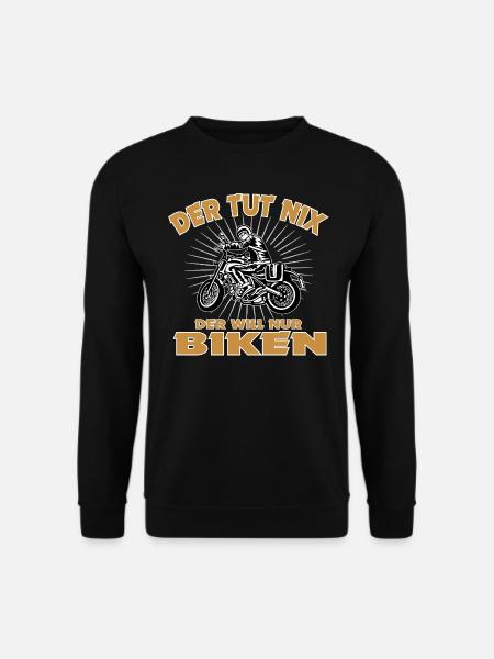 Biker Motorrad Biken Motorradfahrer - Unisex Pullover - Schwarz