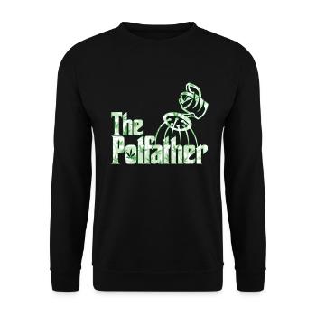 The Potfather | Gärtner Züchter Geschenk - Unisex Pullover - Schwarz - Vorne - Alina (178cm) & Michal (187cm)