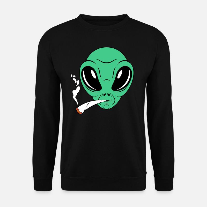 Smoker Alien - Unisex Sweatshirt - black