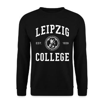 LEIPZIG COLLEGE - Unisex Sweatshirt - black - Front - Alina (178cm) & Michal (187cm)