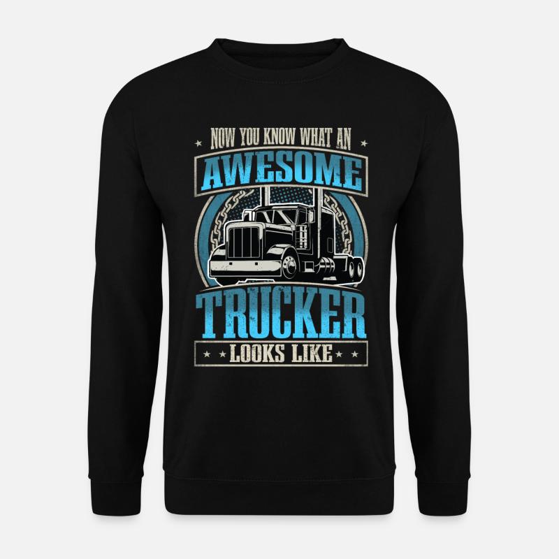 LKW Fahrer - Unisex Pullover - Schwarz