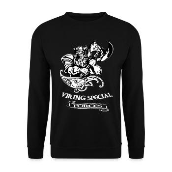 Guerrier Viking Valhalla - Sweat-shirt Unisexe - noir - Devant - Alina (178cm) & Michal (187cm)