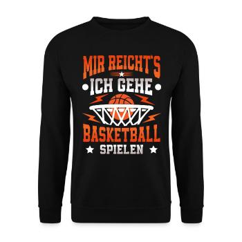 Basketball Basketballer - Unisex Pullover - Schwarz - Vorne - Alina (178cm) & Michal (187cm)