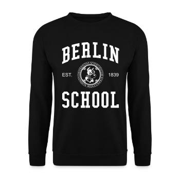 Berlin School University Universität Hochschule - Unisex Sweatshirt - black - Front - Alina (178cm) & Michal (187cm)