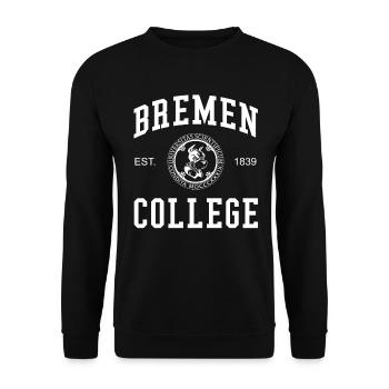 Bremen College University Universität Hochschule - Unisex Sweatshirt - black - Front - Alina (178cm) & Michal (187cm)