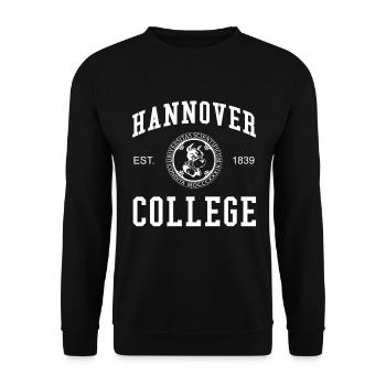 Collège de Hanovre Université Universität Hochschule - Sweat-shirt Unisexe - noir - Devant - Alina (178cm) & Michal (187cm)