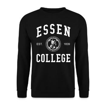 Collège universitaire d’Essen - Sweat-shirt Unisexe - noir - Devant - Alina (178cm) & Michal (187cm)
