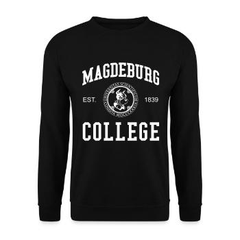 Magdeburg College University Universität Hochschul - Sweat-shirt Unisexe - noir - Devant - Alina (178cm) & Michal (187cm)