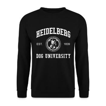 Heidelberg Dog University Universität Hochschule - Unisex Pullover - Schwarz - Vorne - Alina (178cm) & Michal (187cm)