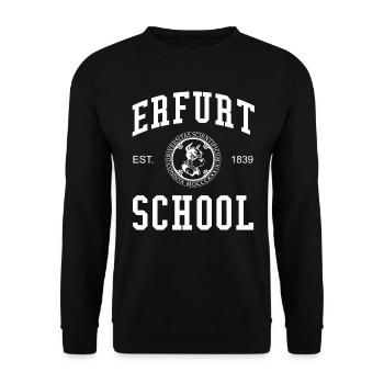 Erfurt School University University University School - Unisex Sweatshirt - black - Front - Alina (178cm) & Michal (187cm)