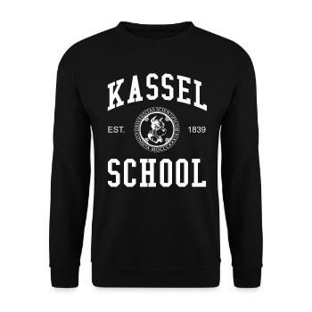 Kassel School University University University School - Unisex Sweatshirt - black - Front - Alina (178cm) & Michal (187cm)