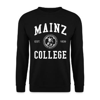 Collège de Mayence Université Universität Hochschule - Sweat-shirt Unisexe - noir - Devant - Alina (178cm) & Michal (187cm)