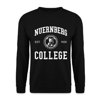Nuremberg College University University College - Unisex Sweatshirt - black - Front - Alina (178cm) & Michal (187cm)