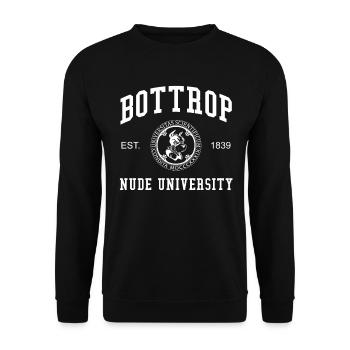 Bottrop Nude University Hochschule Universität Uni - Sweat-shirt Unisexe - noir - Devant - Alina (178cm) & Michal (187cm)