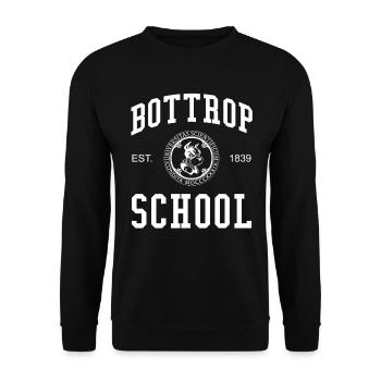 Bottrop School Universität Hochschule University - Unisex Sweatshirt - black - Front - Alina (178cm) & Michal (187cm)